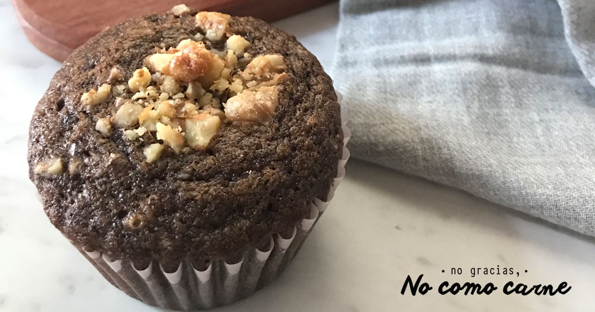 Cupcakes veganos de chocolate - No gracias, no como carne